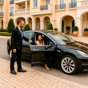 Private airport transfer from Faro to Albufeira in luxury car
